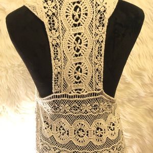 Tops - CROCHETED/LACE COVER UP Tops - CROCHETED/LACE COVER UP